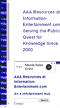 Mobile Screenshot of information-entertainment.com